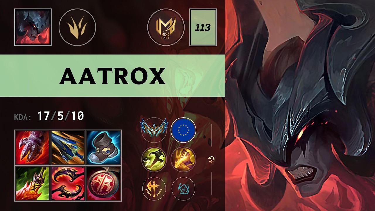 (MISA 113) Aatrox Jungle vs Rengar - EUW Challenger Patch 26.11