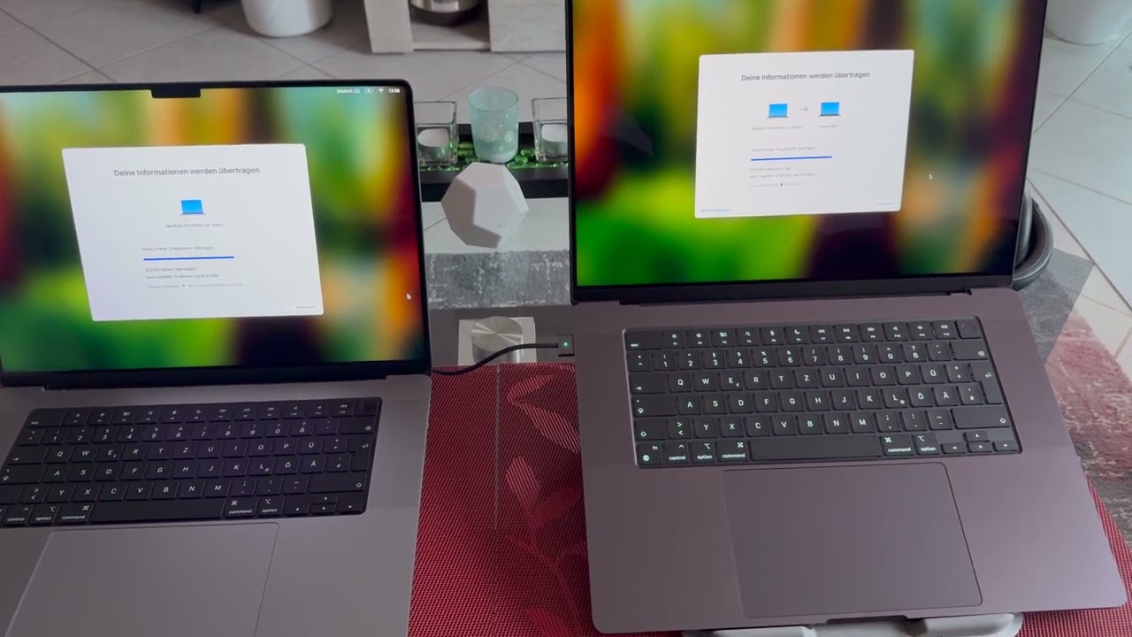 Macbook Pro M4 Max einrichten mit Migrationsassistent