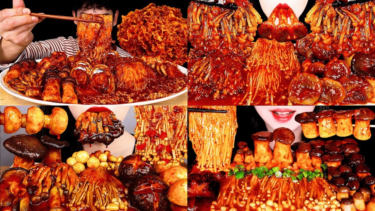🔥 SPICIEST MUSHROOM MUKBANG Ever! 🥵 Insane Reactions & Crunchy ASMR Compilation | Hungry Tingles