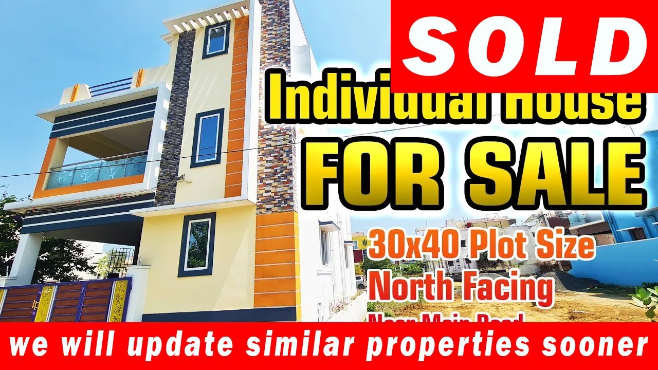 SOLD -🏡 Individual House for Sale in Chennai | Near Velammal CBSE School | 2x2BHK | 30x40 | North