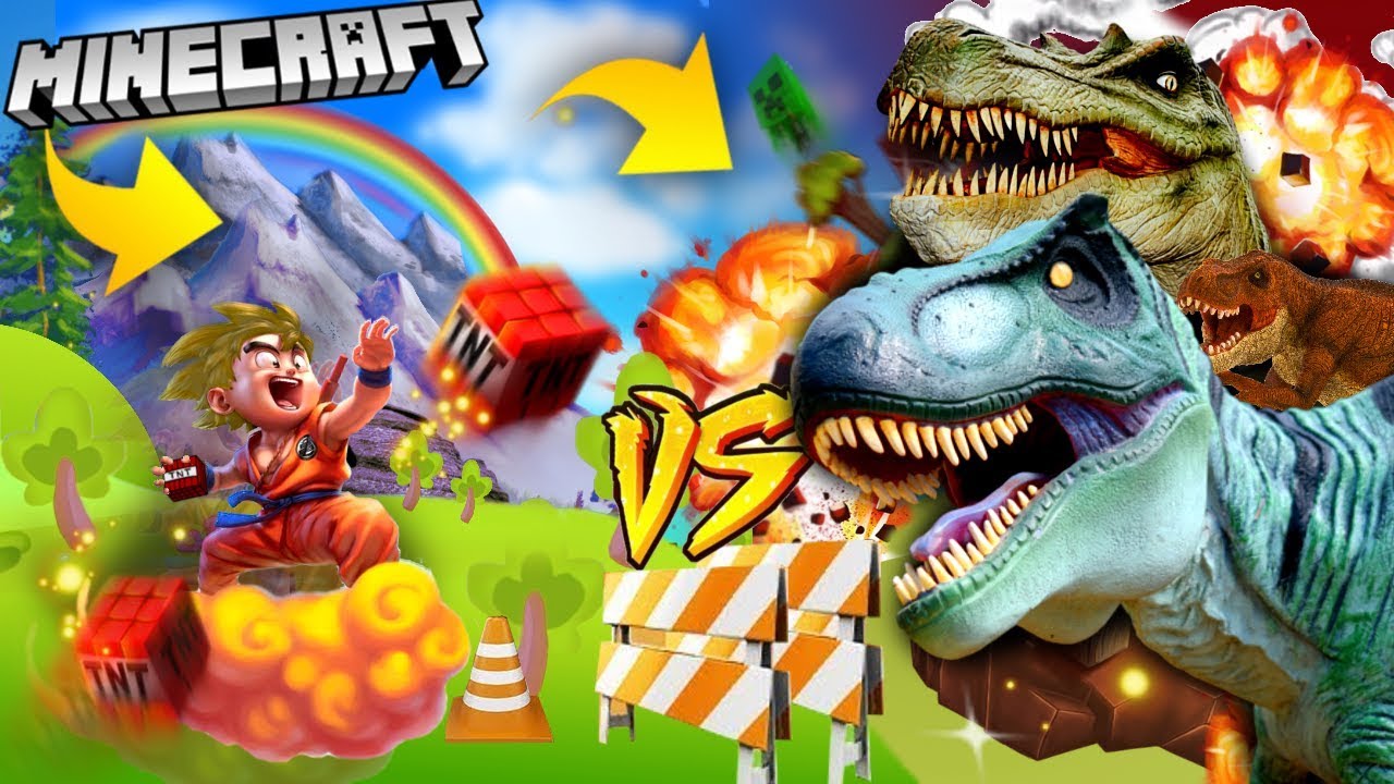 TNT VS FALA DINOZAUR | MINECRAFT WYSTRZAŁOWY CHALLENGE MATRUNER