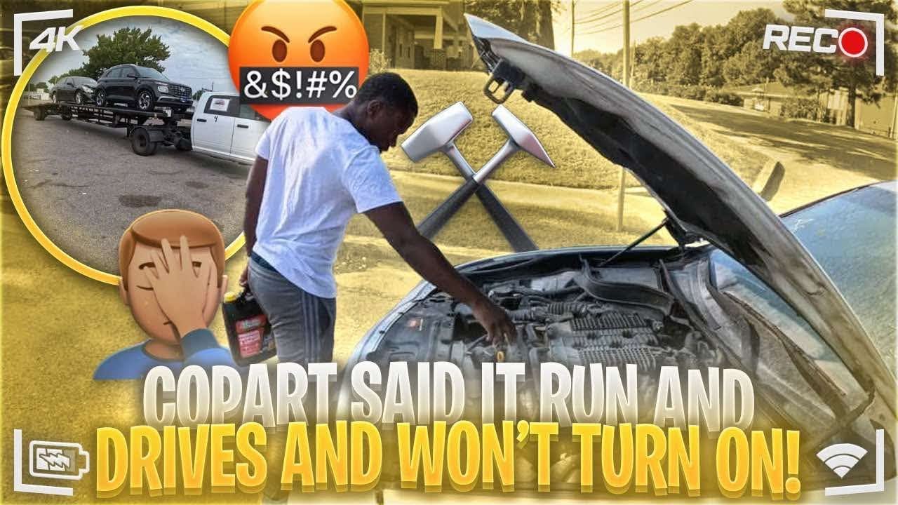 Copart said it run and drives and won’t turn on 🤦🏾‍♂️