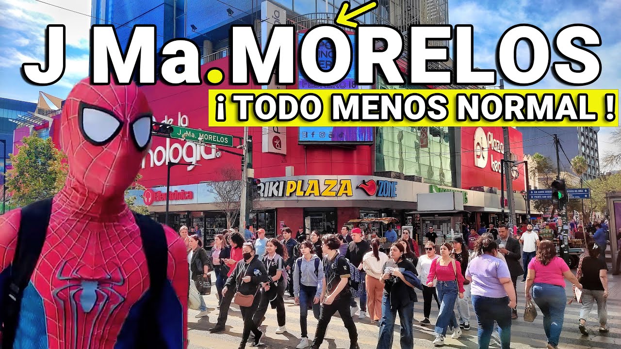 MORELOS la calle MÁS TURÍSTICA de MONTERREY ( Encontramos la FRIKI PLAZA y varios árboles caidos )