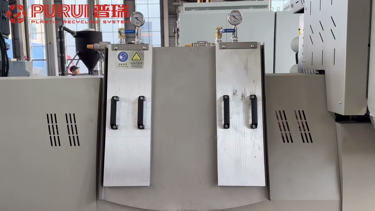Food grade HDPE milk bottle flakes Recycling Granulating Machine 1000kg/h