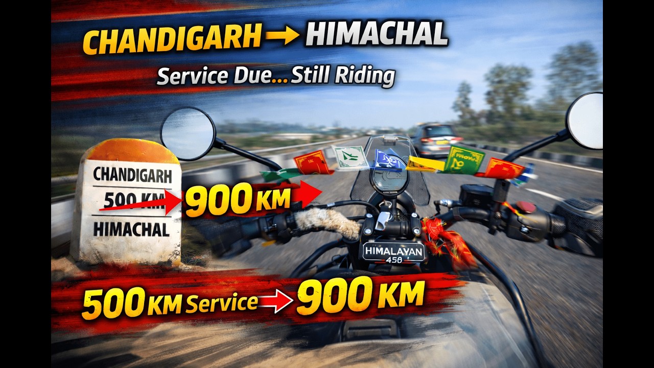 900km Ride Before First Service? | Himalayan 450 Chandigarh to Himachal