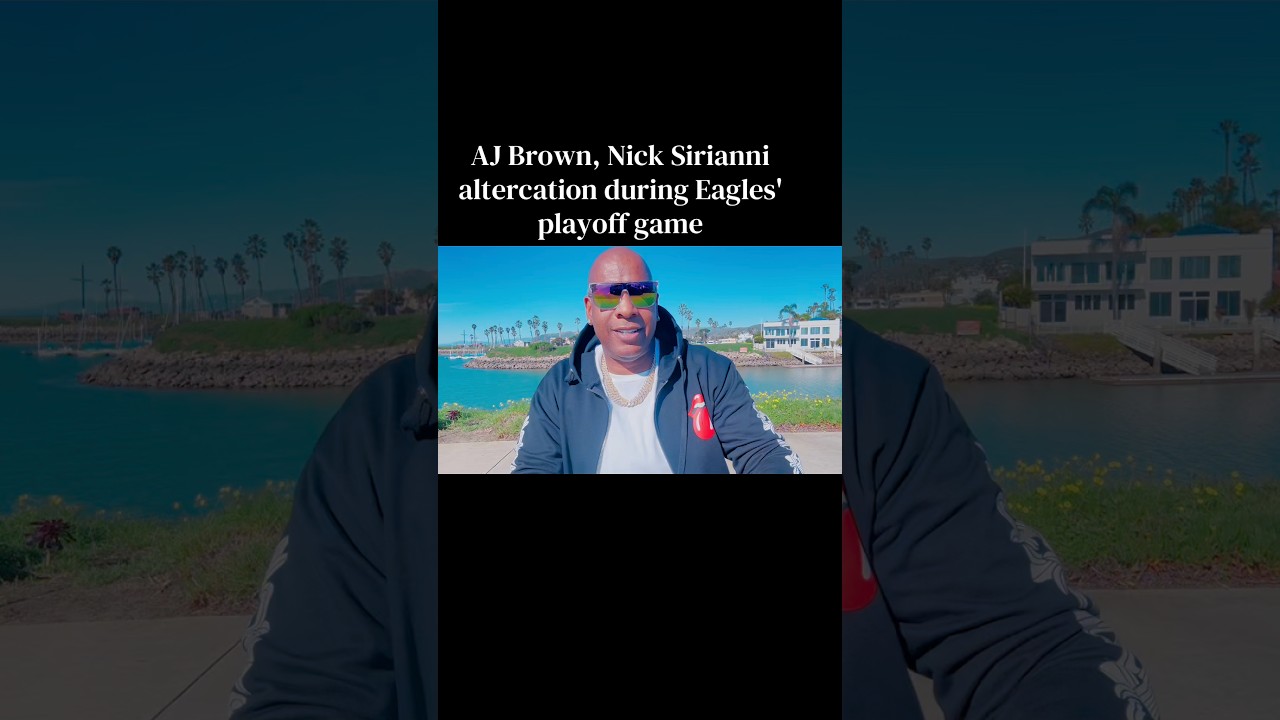 AJ Brown, Nick Sirianni altercation during Eagles' playoff game 