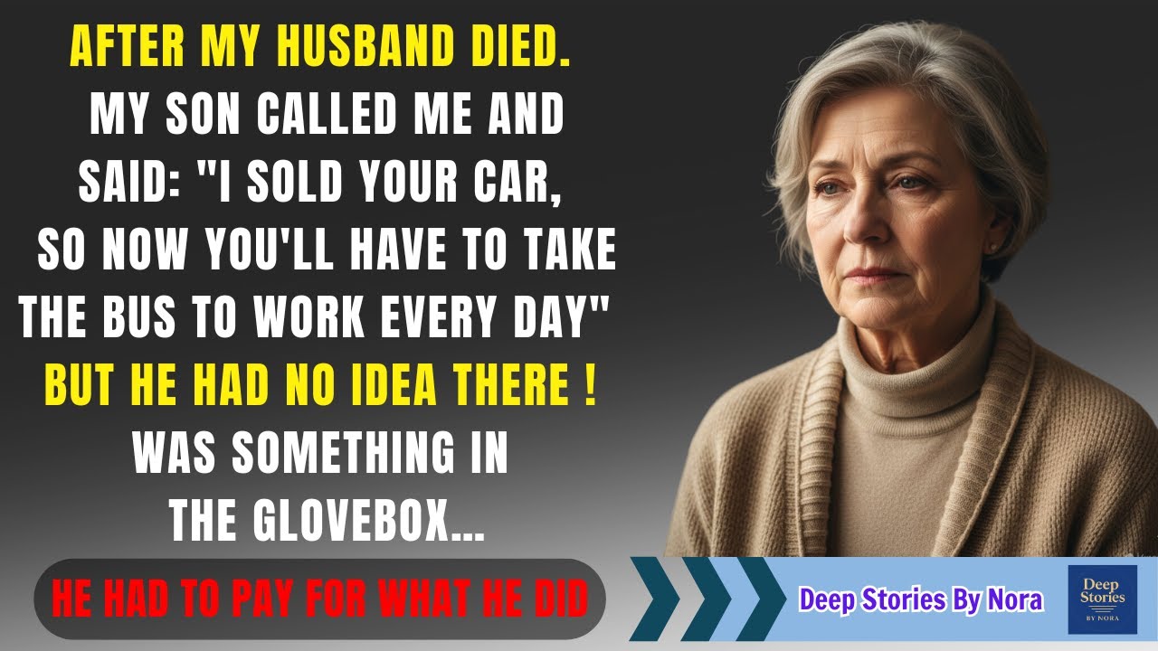 After My Husband Died, My Son Said, “I Sold Your Car” — But He Had No Idea What Was In The Glovebox…