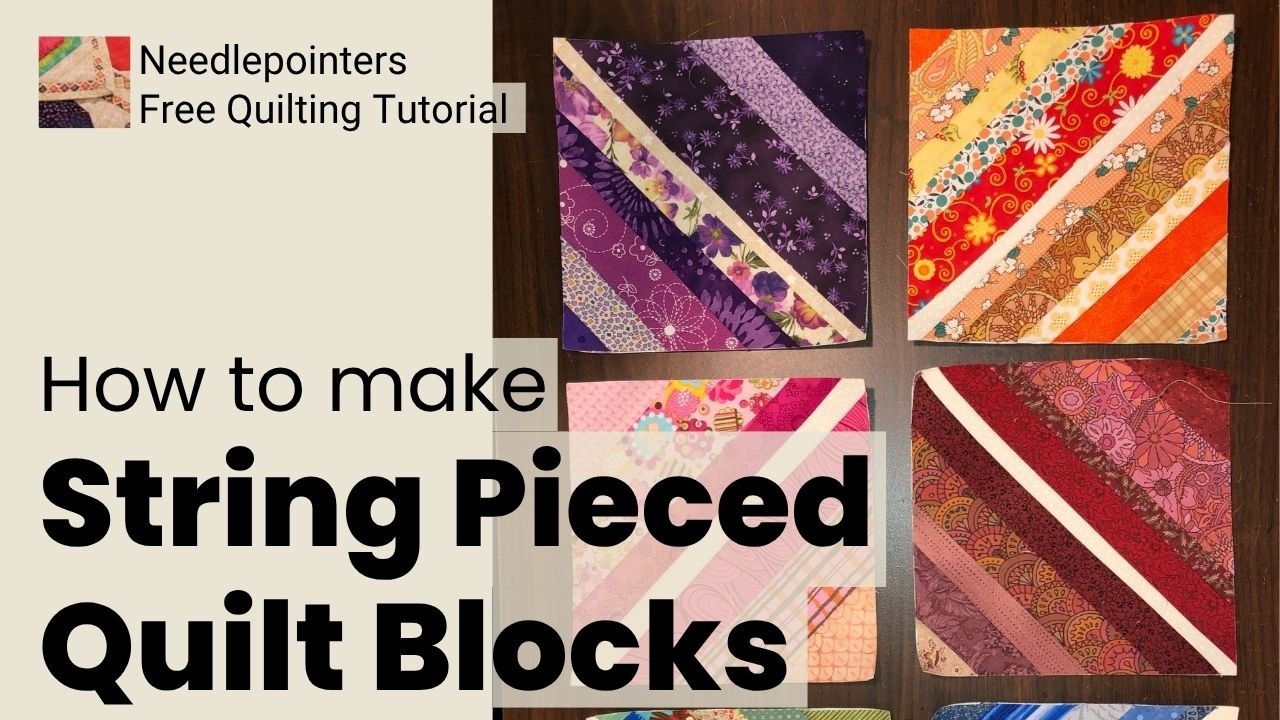 String Piecing With Foundation Paper (String Quilting)