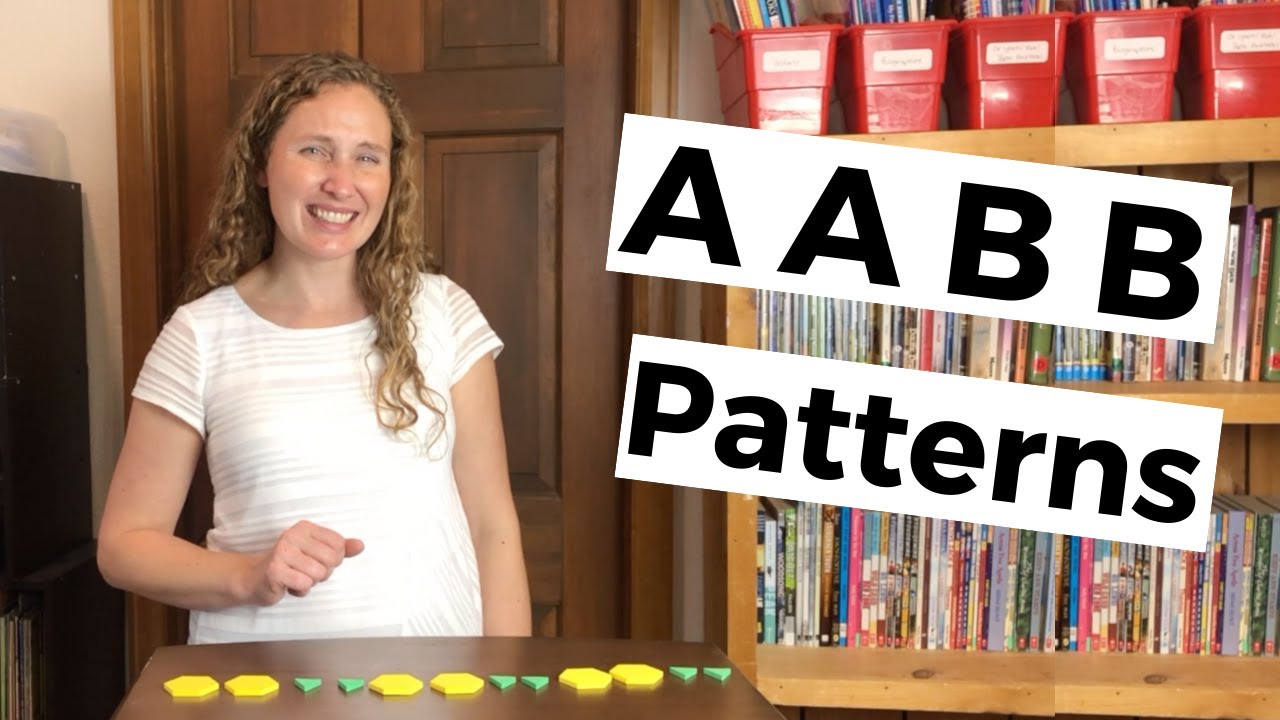 AABB Patterns - rhymes, shapes, size, colors, movement, and learning fun! - Learn at home