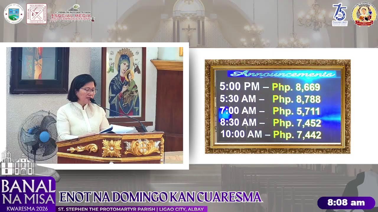 Banal na Misa | ENOT NA DOMINGO KAN CUARESMA