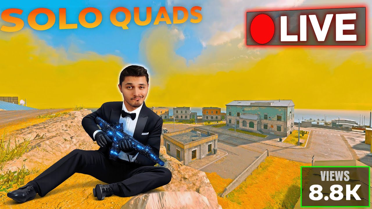 🔴LIVE - SOLO QUADS !Discord