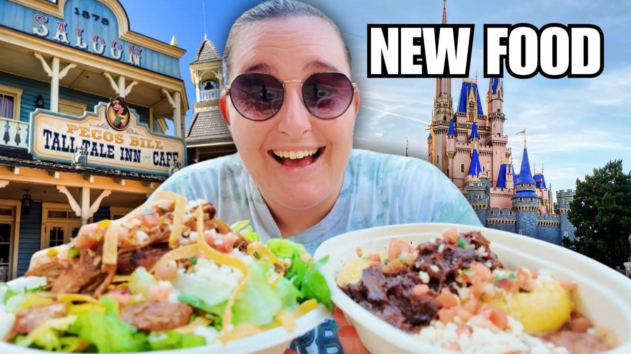 NEW FOOD IN MAGIC KINGDOM- Trying Every New Food at Pecos Bill | Disney World