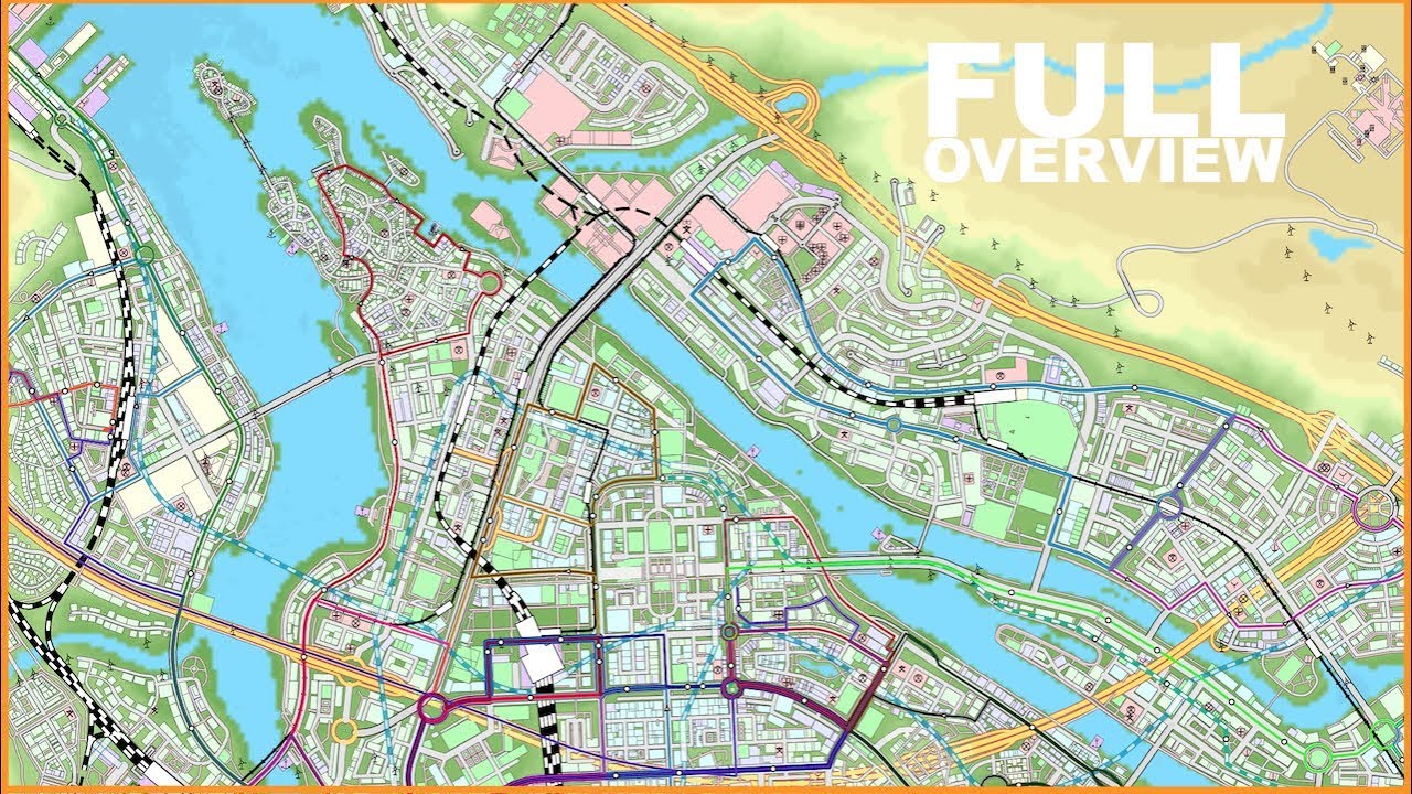 COMPLETE PUBLIC TRANSPORT OVERVIEW | Cities Skylines
