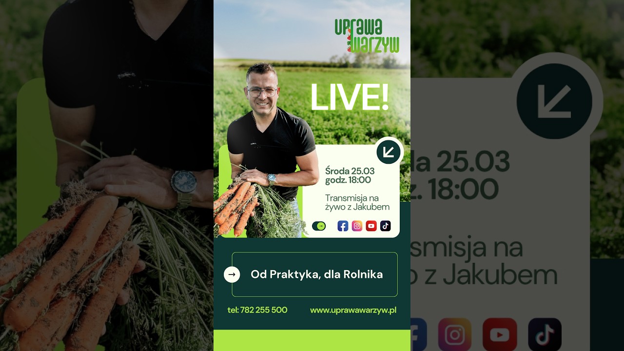 Od Praktyka, dla Rolnika - Transmisja na żywo z Jakubem 25 marca 2026