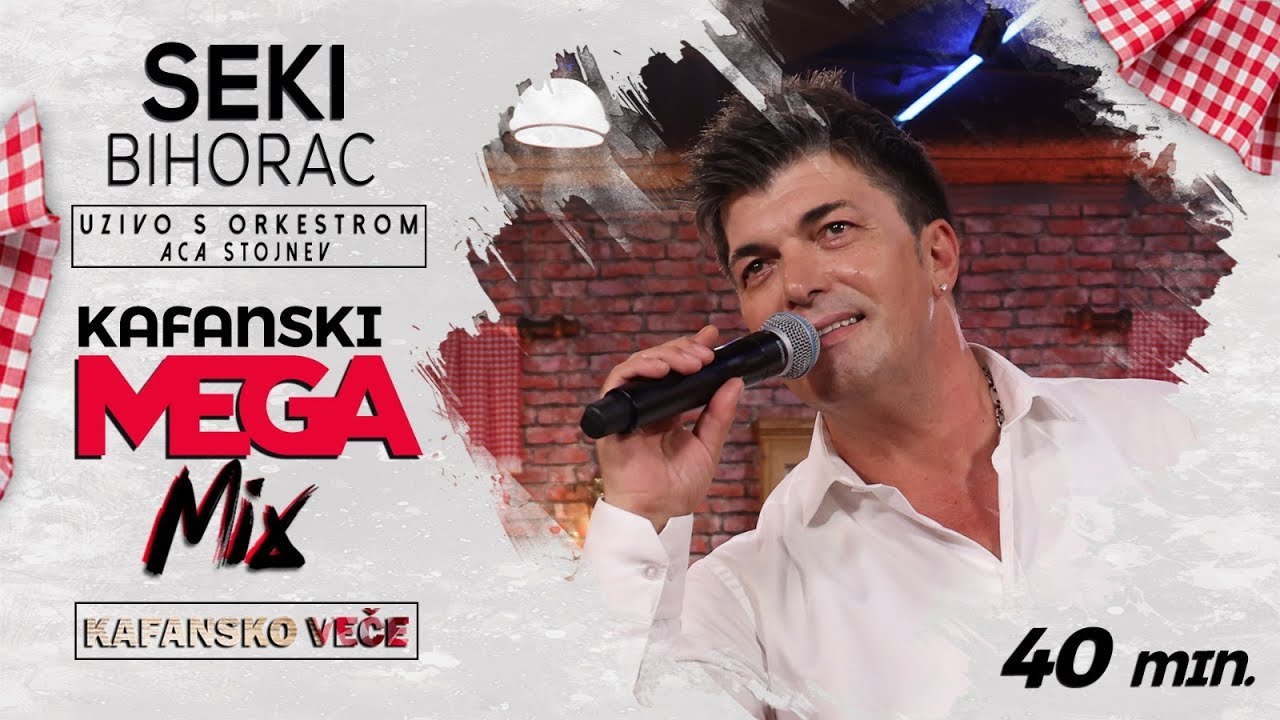 SEKI BIHORAC - KAFANSKI MEGA MIX 42MIN I UZIVO (ORK. ACA STOJNEV) I 2022 I KAFANSKO VECE