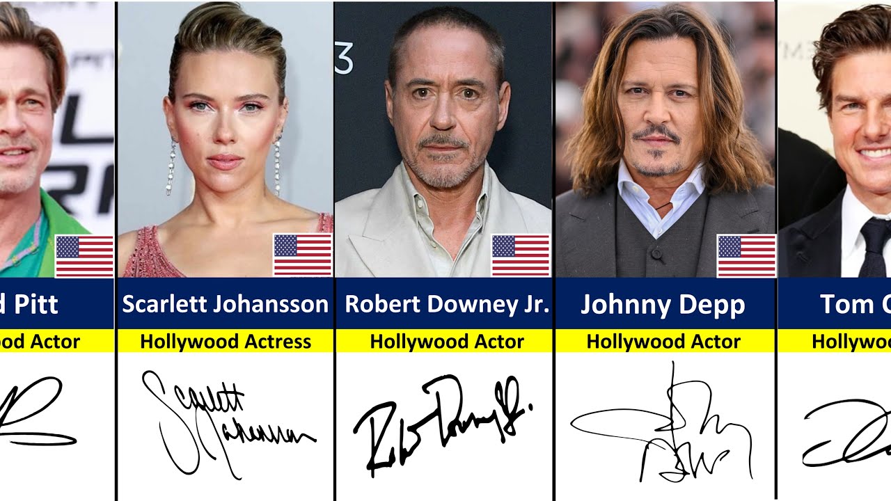 Stunning Signatures of Famous Celebrities