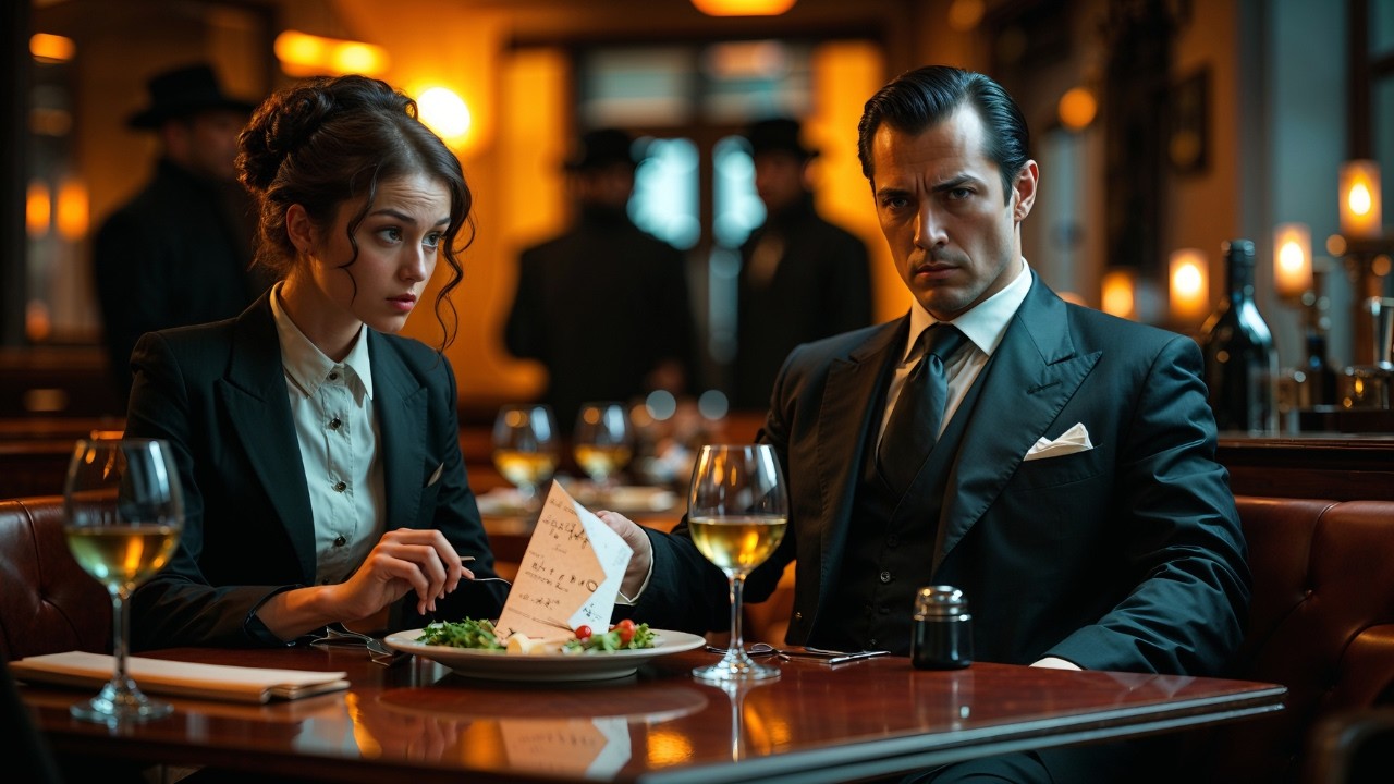 She Slipped a Note onto the Mafia Boss’s Plate — It Read “They’re Here for You. Don’t...