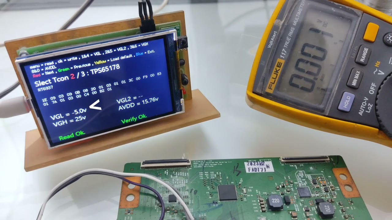 Tcon programmer , program VGH VGL AVDD by IrCom-35 | டிகான் புரோகிராமர் | টি-কন প্রোগ্রামার