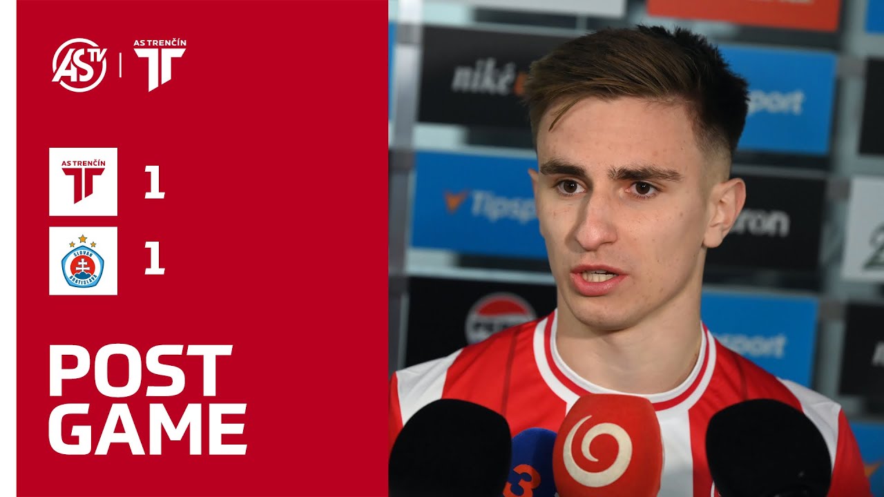 NIKÉ LIGA | Postgame | Artur Gajdoš | AS Trenčín - ŠK Slovan Bratislava 1:1 (0:0)