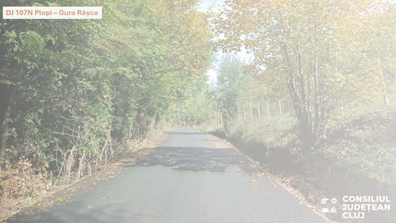 CJ Cluj a finalizat lucrările de asfaltare pe Lotul 2 al drumului județean DJ 107N Plopi-Gura Râșca