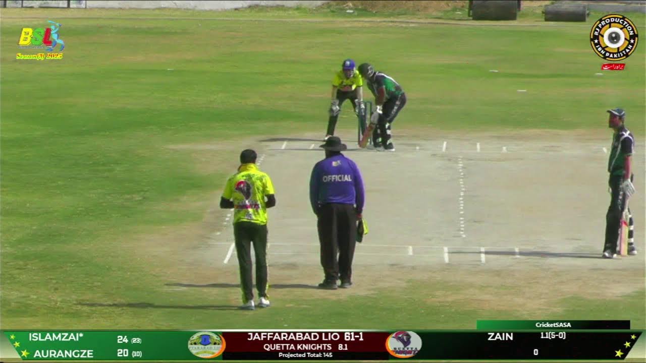 BSL SESSION 3| ELIMINATOR 2 | QUETTA KNIGHTS VS JAFFARABAD LIONS