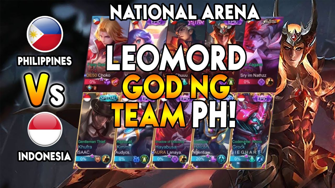 LEOMORD GOD NG TEAM PH HINARABAS ANG TEAM INDONESIA - National Arena