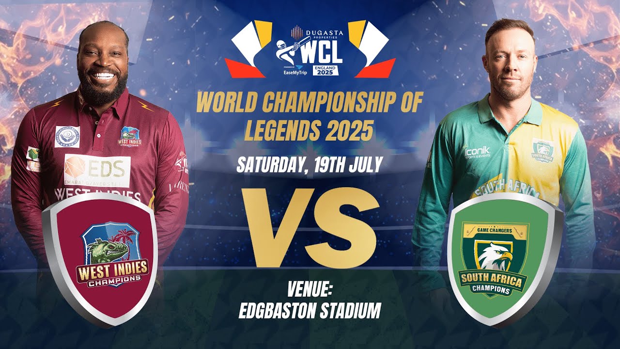 Mr. 360 ABD Returns! To Cricket | SA Champions Win Bowl-Out vs WI | Match Highlights - WCL S2 2025