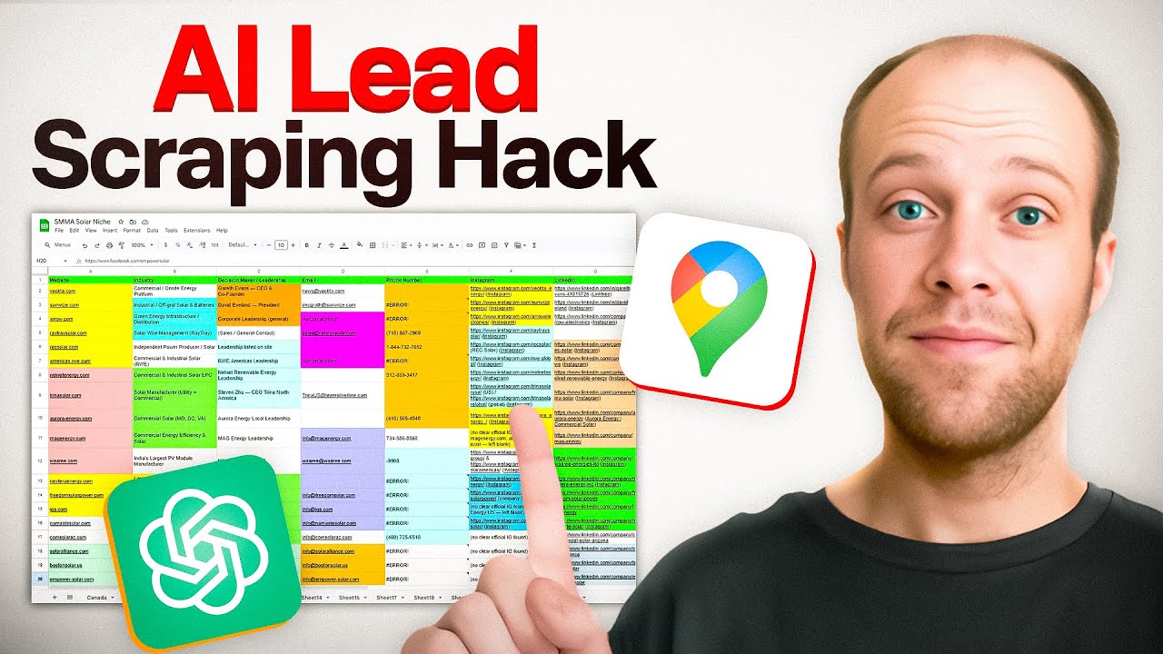How to Scrape Leads from Google Maps With AI (Free Extension)