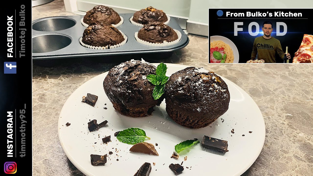 ČOKOLÁDOVO - BANÁNOVÉ MUFFINY // jednoduchý a rýchly recept !