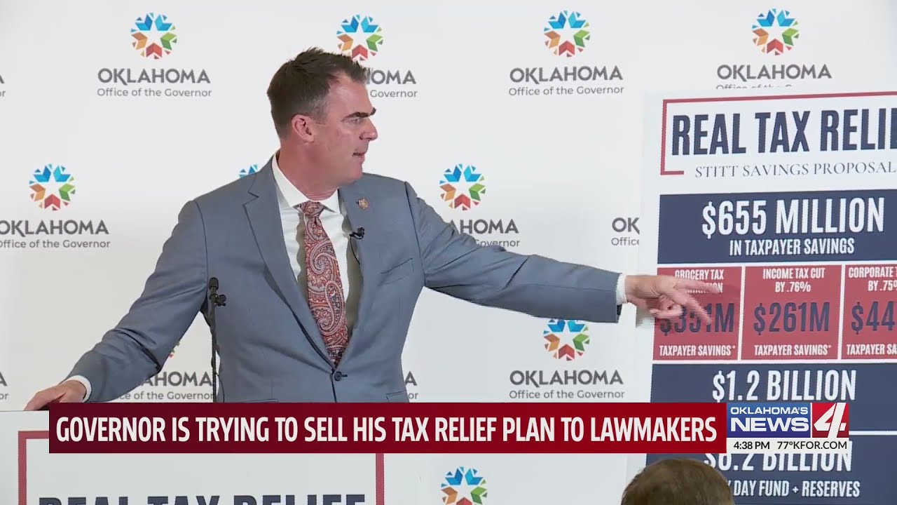 Governor is trying to sell his tax relief plan to lawmakers
