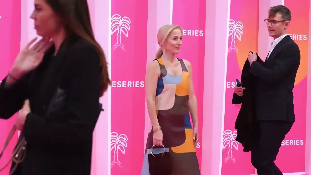 Gillian Anderson,Sydney Sweeney Pink Carpet 5th Canneseries Festival