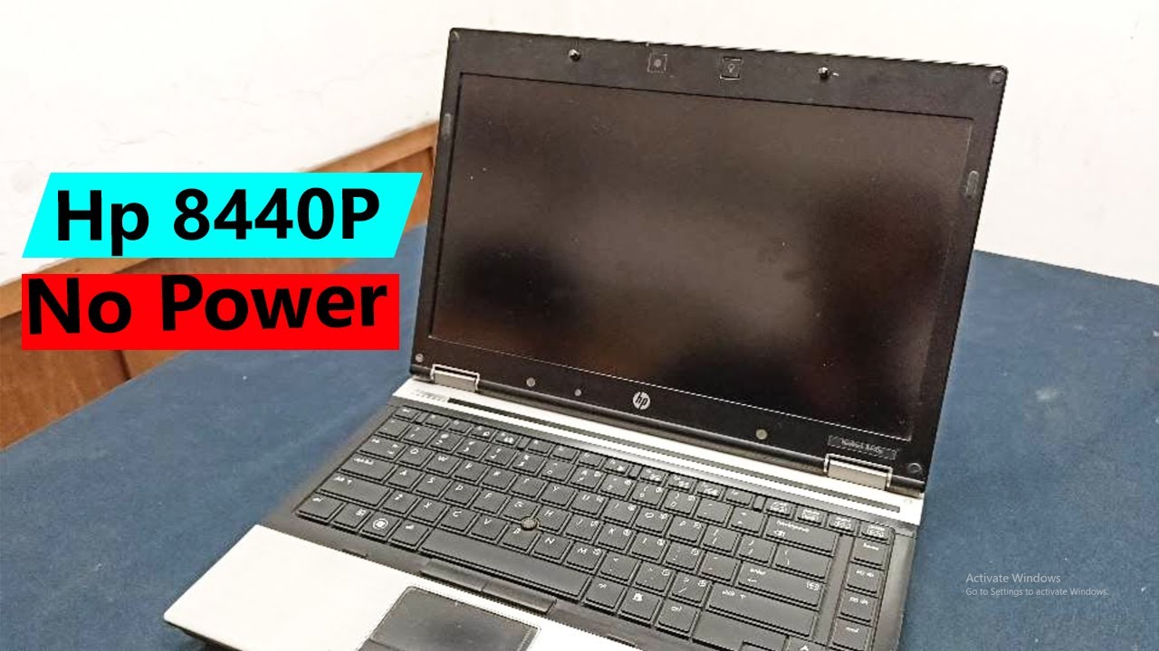 Hp Elitebook 8440p laptop No power || Hp Elitebook 8440p power won't turn ON ||