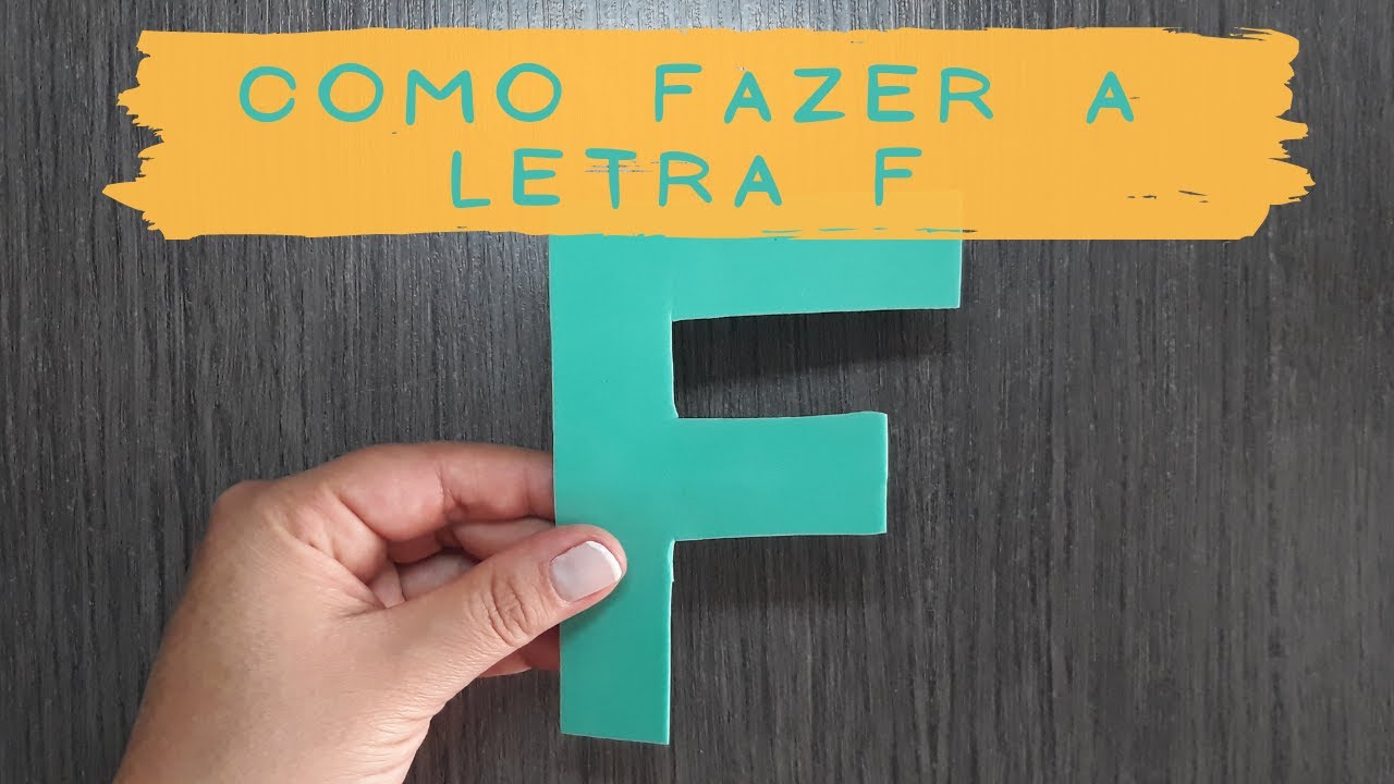 Como fazer a letra F sem utilizar molde