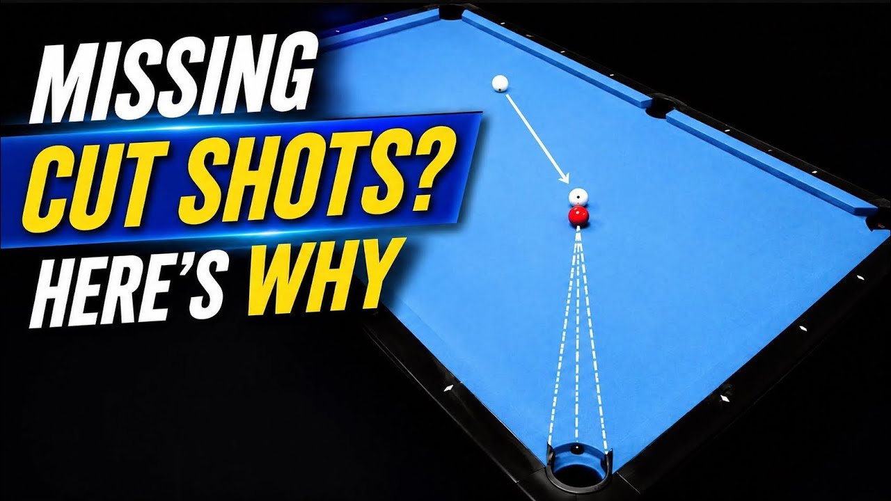 Why you may miss cut shots (Free Pool Lessons/Throw Part 2)
