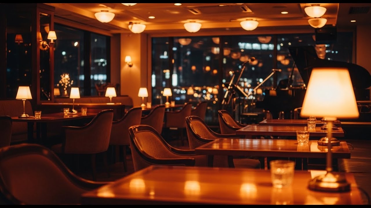 Cozy Jazz Ambience ☕ Elegant Night Café Jazz for Work, Study & Relax