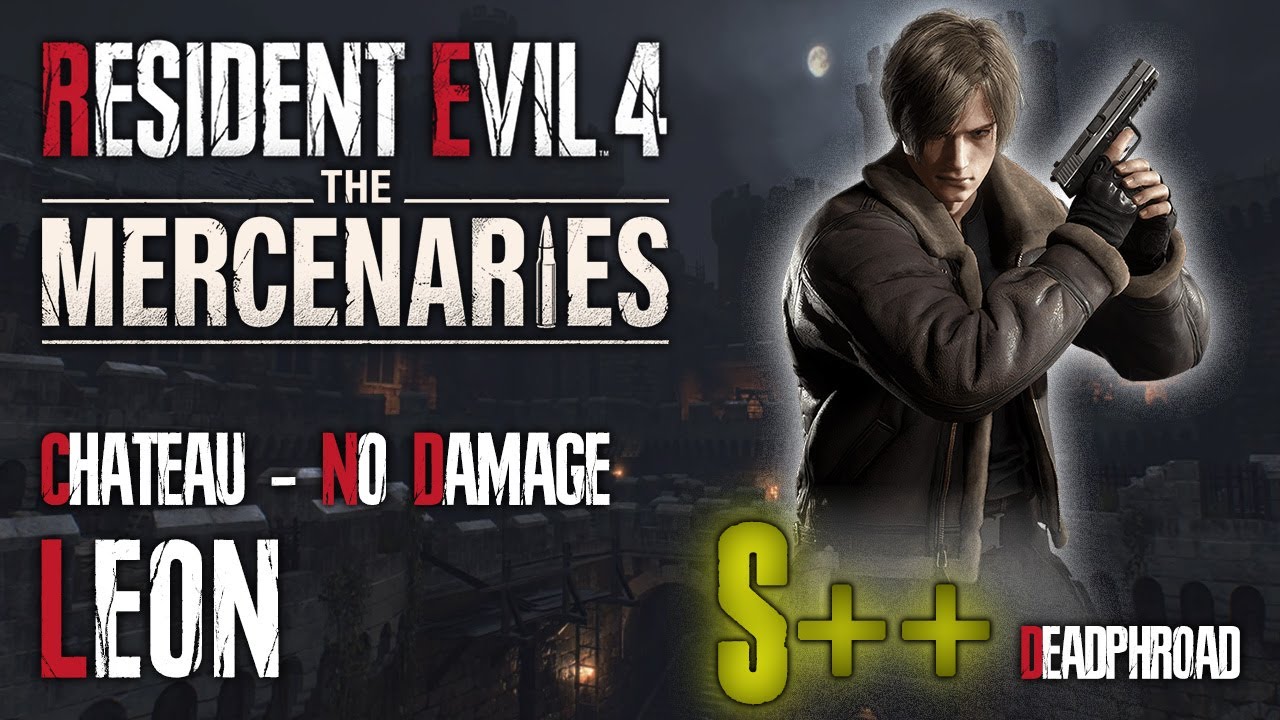 Resident Evil 4 Remake - The Mercenaries - Leon - Chateau - No Damage [1440p]