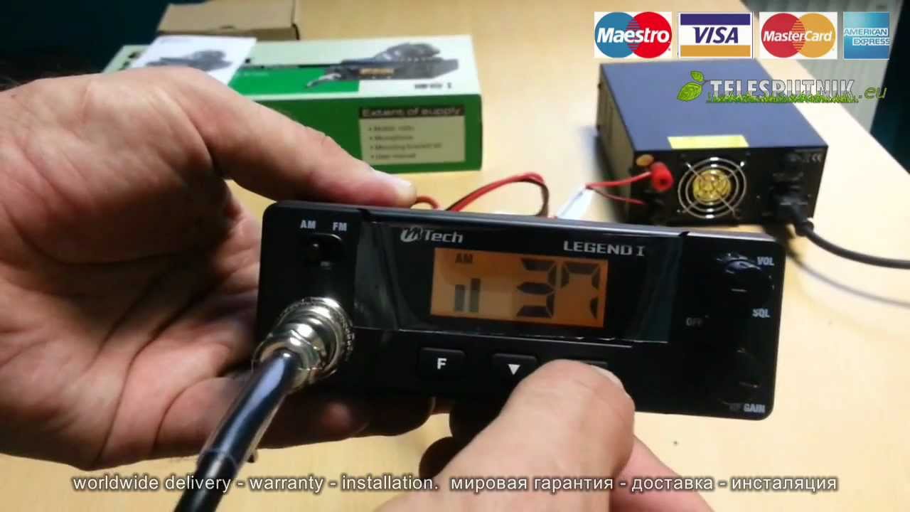 RĀCIJAS M-TECH LEGEND 1 Review CB RADIO Обзор www.Telesputnik.eu