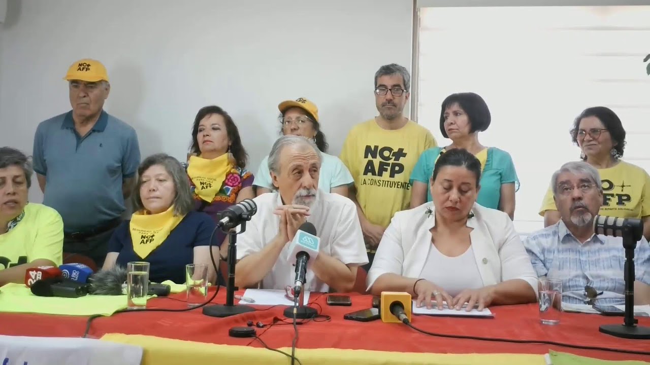 Conferencia de prensa por Reforma de Pensiones