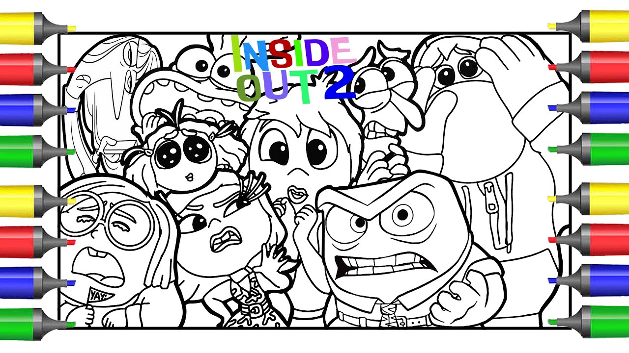 Inside Out 2 All Emotions Coloring Pages / 🎼NCS