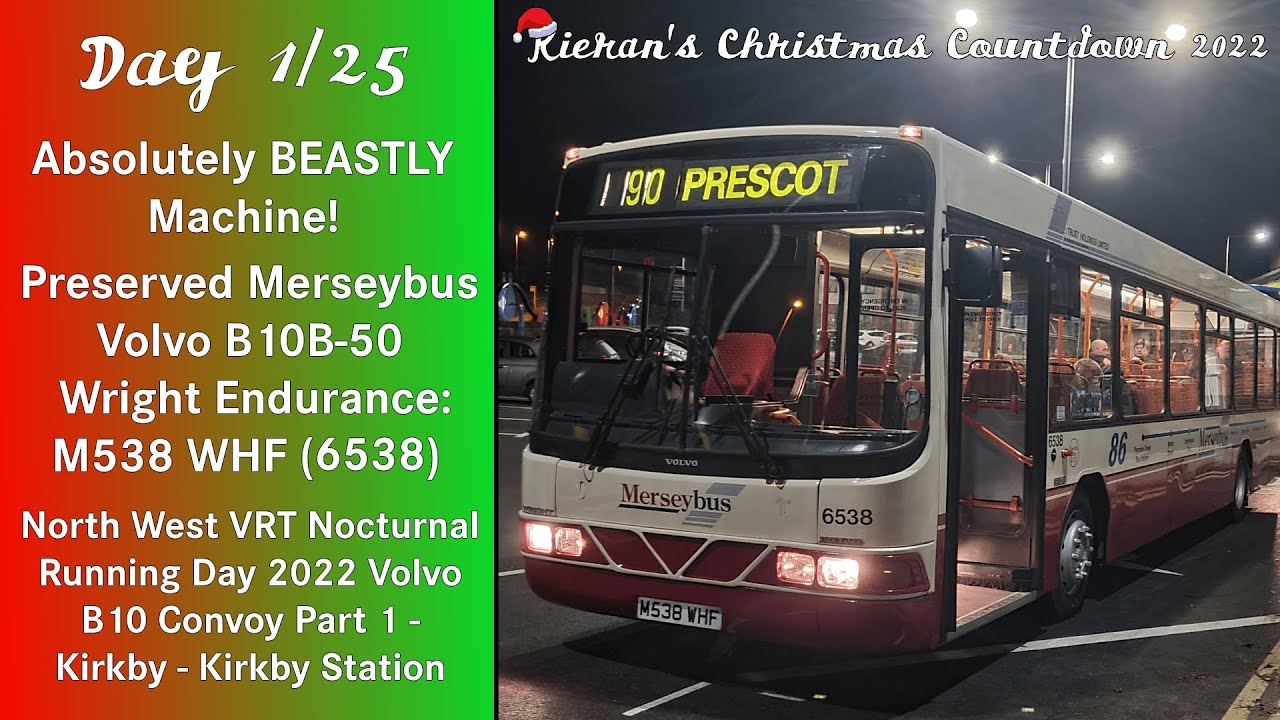 (1) Absolutely BEASTLY Machine! Preserved Merseybus Volvo B10B-50 Wright Endurance: M538 WHF