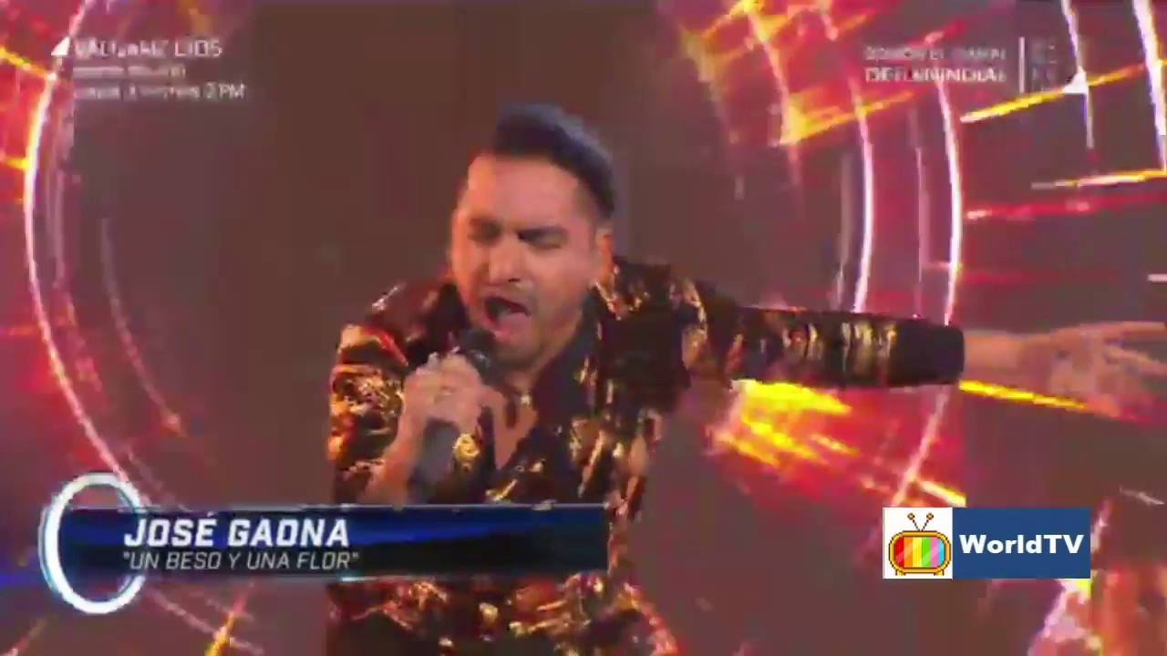 #José #Gaona interpreta Un Beso Y Una Flor en los cuatro finalistas