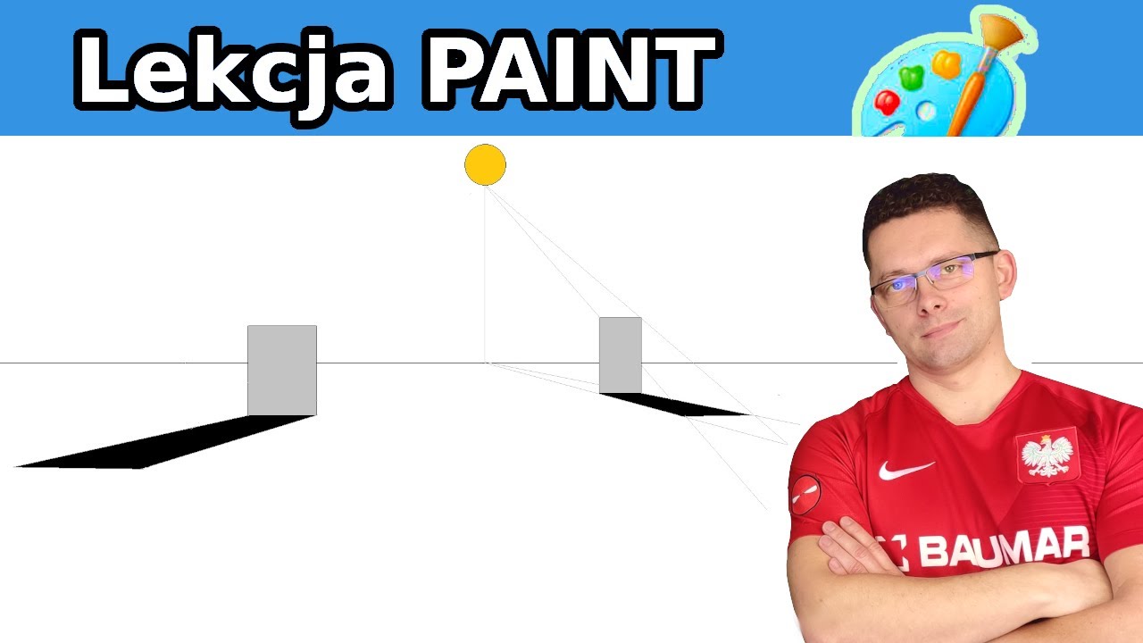 Lekcja grafiki w Paint Jak namalować cienie Informatyka dla szkoły podstawowej