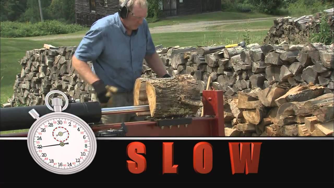 World's Fastest Log Splitter   DR RapidFire   YouTube