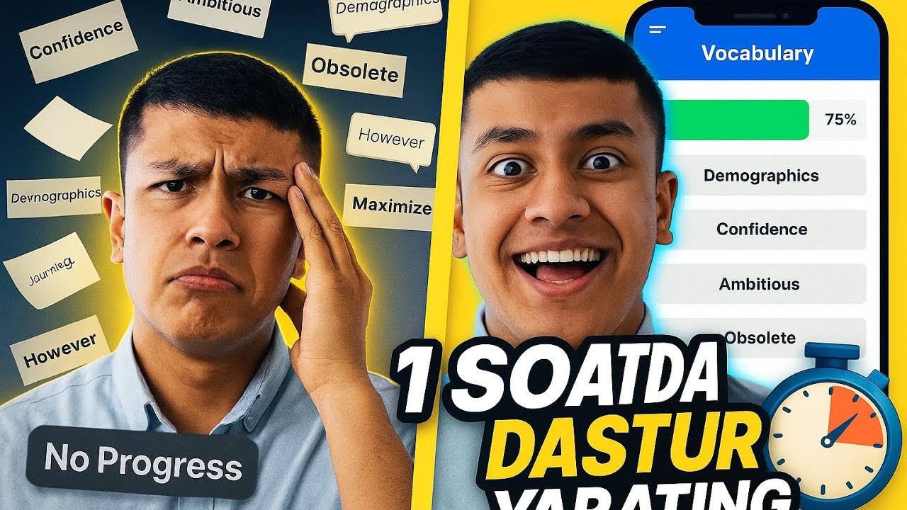 1 soatda o‘z lug‘at ilovangizni yarating ⏱️| So‘zlarni tez va oson yodlang | Glide| Disbeck| IT