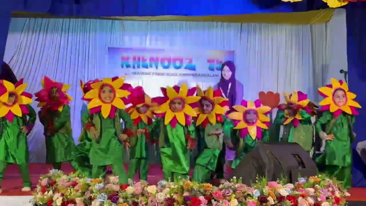 Sunflower dance || simple dance for kids || heavens preschool kunnamangalam