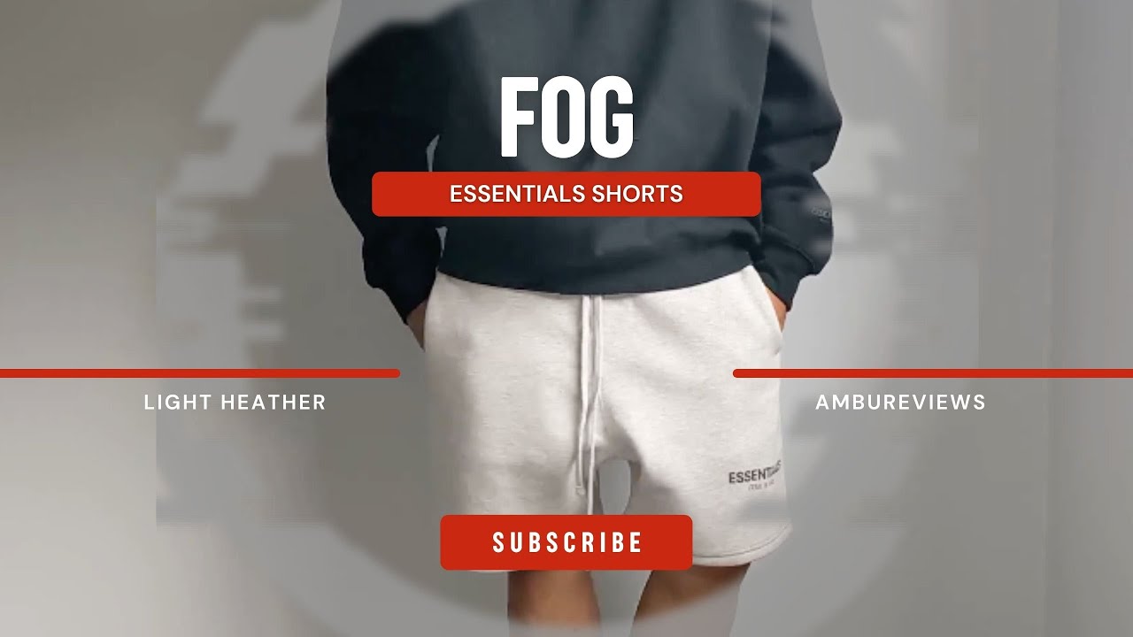 Fear of God Essentials Summer Core Sweat Shorts - Light Heather - Sizing and Fit