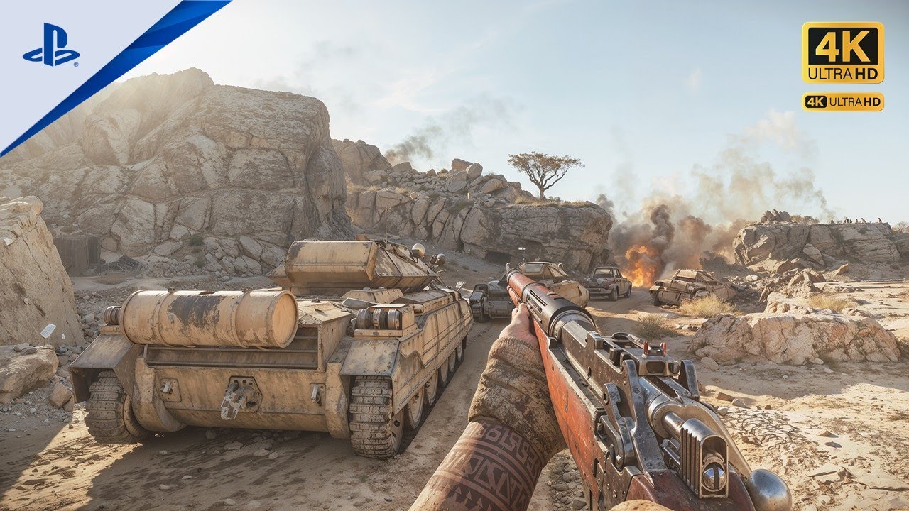 (PS5) BITWA POD EL ALAMEIN 🇬🇧 1943 | Realistyczna grafika rozgrywki [4K HDR] Call of Duty