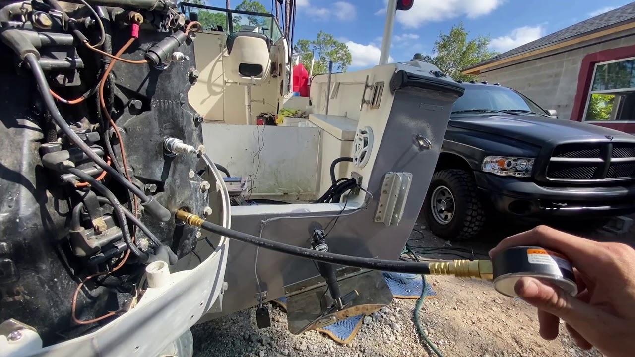 Compression testing Johnson 225hp