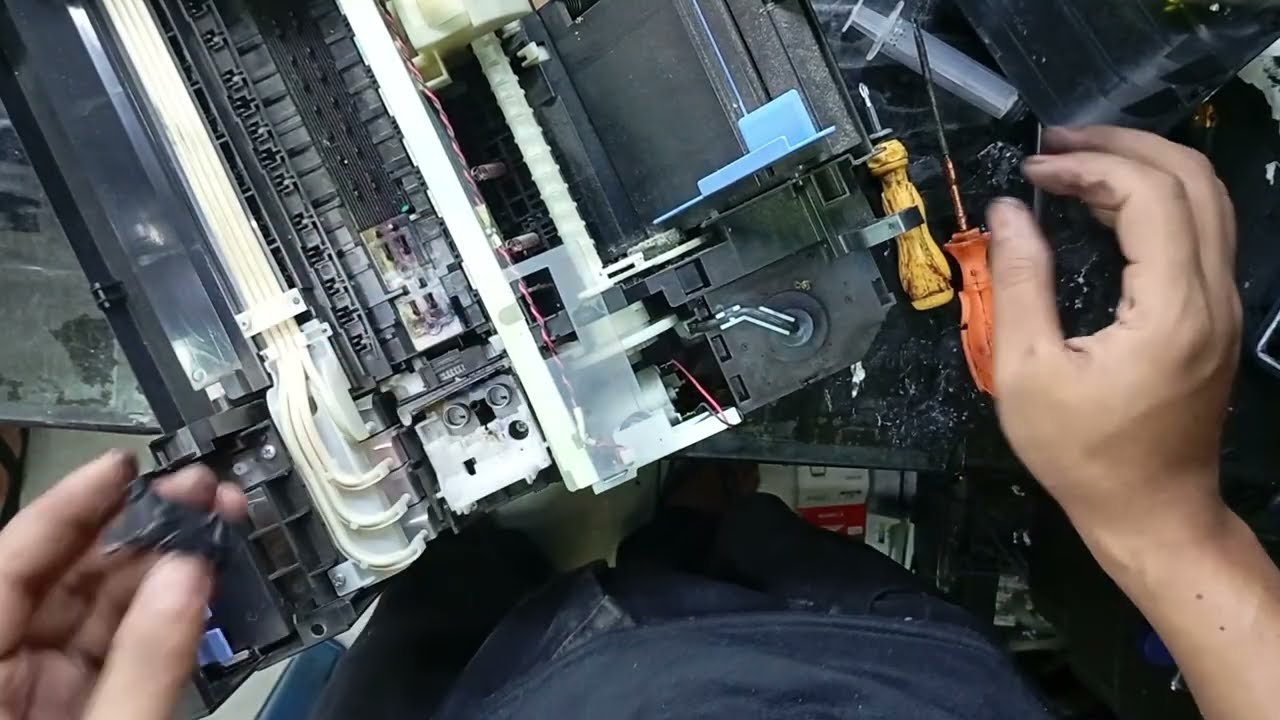 HASIL PRINT PUTUS–PUTUS? SERVICE PRINTHEAD EPSON L3210 SAMPAI NORMAL