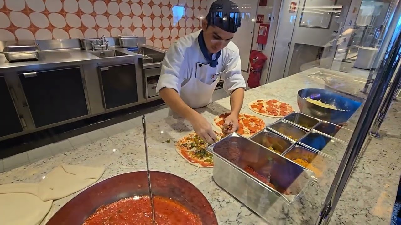 Pizza in progress